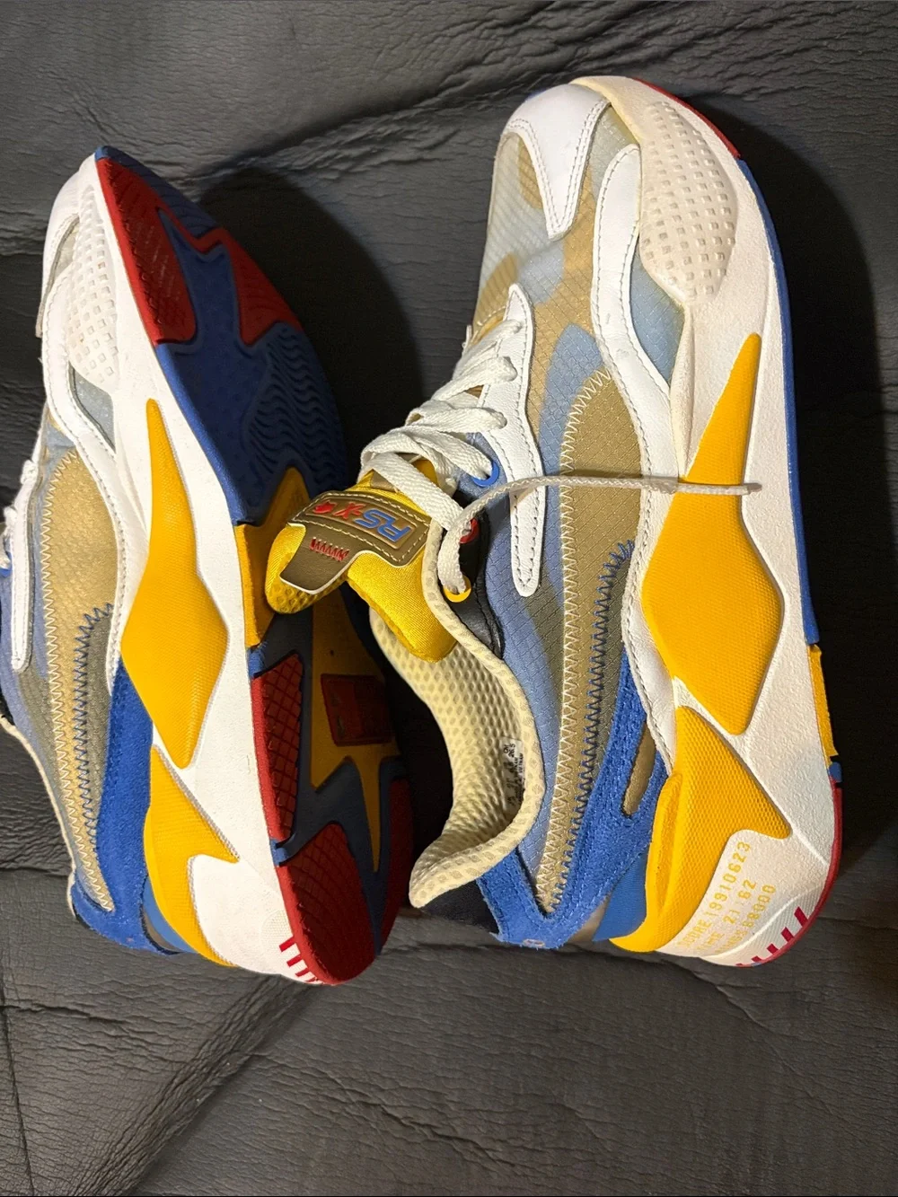 Puma Sonic  the hedgehog Yellow & White Athletic Sneakers size 8.5